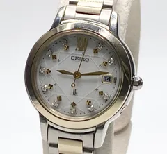 セイコールキア電波ソーラー 10P ダイヤモンド レディース