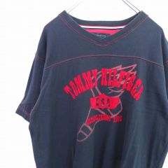 トミーヒルフィガー TommyHilfiger  Tシャツ カットソー ロゴ ネイビー s791772