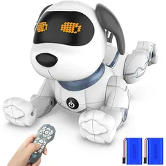 ロボット犬 音楽演奏 犬型ロボット犬 ロボット プログラミング 音声制御 電子 ペット ペットロボット触れてインタラクティブ 犬 ロボット おもちゃ 男の子 女の子 誕生日プレゼント 癒やしい 子ども用電動ロボット家族クリスマス贈り物 1