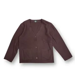 定価23400円 STUSSY Fern Cardigan ファーン カーディガン フリース ニット セーター ブイネック ステューシー 218119 ボルドー M 79858A7のサムネイル