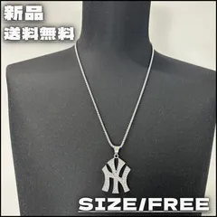 【新作】【ブリンブリンラインストーンNYネックレス（シルバー）】ストリートファッション HIPHOP ラッパー ビーボーイ ニューヨーク アクセサリー メンズライク ユニセックス 新品未使用 少量入荷 送料無料 52-40289のサムネイル