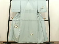 平和屋着物＊夏物　訪問着　絽　花籠文　正絹　逸品　BAAT4194pk