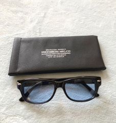 HWZNBROSS original BIKER SHADE (BLUE）ハウゼンブロス ウェリントン型 サングラス オリジナル バイカーシェード 新品 HWZN BROSS【ライトブルー】ブルーレンズ