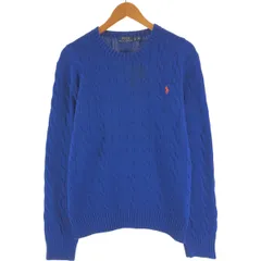 古着 ラルフローレン Ralph Lauren POLO RALPH LAUREN ケーブル編み コットンニットセーター メンズXL相当/eaa492586