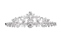 【数量限定】春 カミカザリ 髪飾り (きれいめ) 夏 シルバー ブライダル パーティー 秋 花嫁 ラインストーン パール 冬 王冠 ティアラ アクセサリー キレイメ ウェディング 結婚式