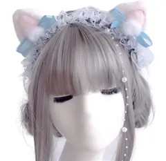 morytrade 猫耳 カチューシャ ヘッドドレス コスプレ ハロウィン レデ