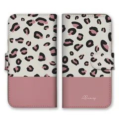 iPhone 11 iPhone11 ケース 手帳型 アイフォン11 スマホケース 携帯ケース レオパード 豹柄 ヒョウ柄 アニマル柄 大人可愛い キレイ目 くすみカラー グレー ピンク カラー07