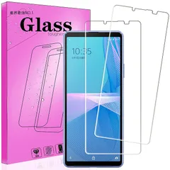 【2枚パック】FOR Xperia 10  SO-52C / SOG07 ガラス フィルム FOR Sony Xperia 10 III SOG04 au/SO-52B 用の強化保護ガラス FOR Sony Xperia 10 III Lite 用の液晶保護フ