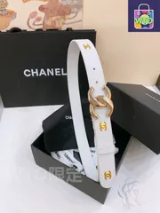 【今日特価】Chanel Double C レザーベルト