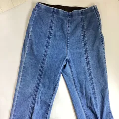 ジーユー GU ハイライズフロントスリットフレアジーンズ (M)  レディース      …e.s