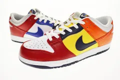 ナイキ NIKE DUNK LOW JP QS WHAT THE  MIDNIGHT NAVY VARSITY MAIZE 28.5cm IB2051-400 ダンク ロー ジャパン クイックストライク【中古】▲■ 250412