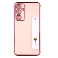 Galaxy A55 5G ケース SC-53E SCG27 バンド 付き ソフト ケース 【Color】ピンクのサムネイル