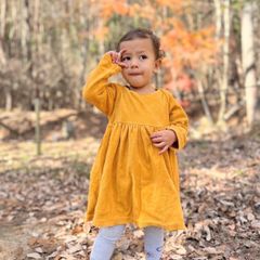 《COODO》パイル地　ワンピース　104 ／ Terrycloth_BASIC DRESS(104)_mustard