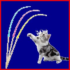 【在庫処分】猫じゃらし 猫 おもちゃ ねこじゃらし｜シリコン製 超軽量 ねずみのしっぽ 猫 おもちゃ｜運動不足解消＆ストレス軽減｜室内運動に最適 猫じゃらし 人気｜交換可能な尾付き(3色入り)