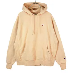 チャンピオンリバースウィーブChampionREVERSE WEAVEプルオーバーパーカーフーディ袖ロゴワッペンロゴ刺繍ワンポイント桃色ピンクvintageヴィンテージ40312