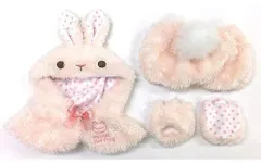 【中古】ぬいぐるみ ピクルス うさぎポンチョセット ビーンドール用コスチューム 「pickles the frog-かえるのピクルス-」