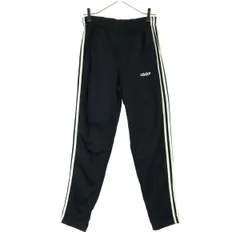 adidas アディダス トラックパンツ M ブラック メンズ 古着