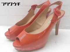 ◇ STRAWBERRY-FIELDS ストロベリーフィールズ ヒール バックストラップ サンダル 23cm オレンジ系 レディース 【中古】 【1002800661350】