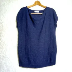 ミッシェルクラン【F】レディース ノースリーブ サマーニット コットン グレー系