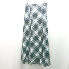 ◇ JEANASiS チェック柄 ウエストゴム 裏地あり カジュアル ロング丈 フレア スカート サイズM ブラック レディース E  【1310050007102】