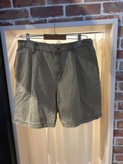 DUDE デュード ハーフパンツ ショートパンツ デニム カーキ グリーン系 ブラウン系 サイズL A-680