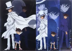 【中古】クリアファイル 江戸川コナン＆工藤新一＆怪盗キッド(月下の対面ver.) A4クリアファイルセット(2枚セット) 「名探偵コナン」