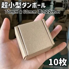 小型 ダンボール 梱包 箱 定形外郵便 規格内 ネコポス 長3 対応 厚さ22mm 10枚セットのサムネイル