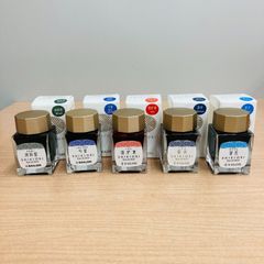 万年筆  ボトル インク  SAILOR SIKIORI　四季織 囲炉裏 蒼天 海松藍　匂菫 霜夜 ５点セット