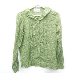 ◇ ⊇ Ganni ドット 長袖 シャツ サイズXS グリーン系 レディース E 【1409100009347】