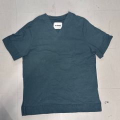 JIL SANDER ジルサンダー V-neck S/S T-Shirt Ｔシャツ J22GC0107 グレー size:S 【中目黒A07】
