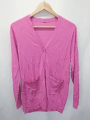 ◇ Θ Mila Owen ミラオーウェン 長袖 接触冷感ミディ丈カーデ サイズ0 ピンク系 レディース E  【1410230020812】