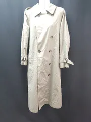 ◇ ◎ SENSE OF PLACE ダブルボタン ロング丈 薄手 両サイドポケット 長袖 コート サイズFREE ベージュ レディース E  【1307260044515】