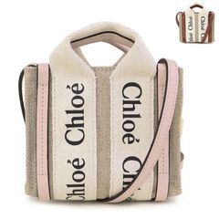 【Chloe / クロエ 】レディース ミニバッグ (CHC22AP235I26) WOODY NANO TOTE ウッディ ナノトートバッグ 24AW [新品]