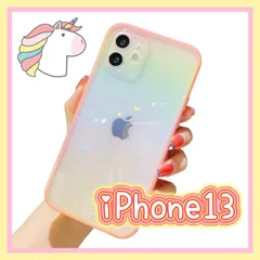 iPhoneケース iPhone13 ピンク クリア オーロラ 可愛い シンプル