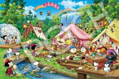 【新品】 エポック社 2016ベリースモールピース ジグソーパズル PEANUTS 2016VSP グランピング スヌーピー ピーナッツ 75cm のり付き ヘラ付き 22 50のサムネイル