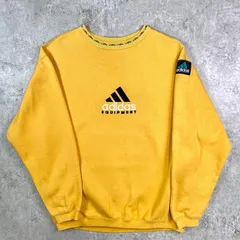 90年代 adidas EQUIPMENT アディダス パフォーマンスロゴ刺繍 スウェットシャツ メンズL相当 