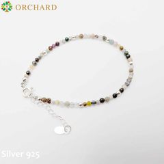 シルバー925 ジャスパー ブレスレット 15cm～18cm調整可能 メンズ レディース 安定と勇気