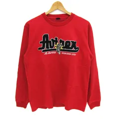 アヴィレックス スウェット トレーナー トップス ロゴ メンズ Mサイズ レッド AVIREX 【中古】のサムネイル