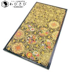 袋帯 本金箔 煌びやかで美しい華柄模様 金糸 O-3869 - メルカリ 