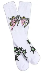 HUF Cupid Crew Socks White 靴下 ソックス 送料無料のサムネイル