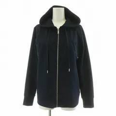 ダナキャランニューヨーク DKNY ジップアップパーカー フーディー 長袖 フード XXS 紺 ネイビー /NQのサムネイル