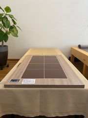 【最新モデル】【公式】陶板浴 半身サイズ サンドベージュ シングル【安心の3年間保証】整備品　定価￥330,000-