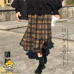 スカート チェック柄 レディース ウエストゴム ミモレスカート aライン プリーツスカート ハイウエスト 膝下 Aラインスカート 体型カバー 着やせ おしゃれ 秋 冬