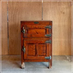 昭和レトロ アンティーク 氷冷蔵庫 木製 HOKUYOREIKI