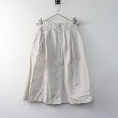 エムエイチエル マーガレットハウエル MHL MARGARET HOWELL コットン リネン フレアタックスカート 2/ライトベージュ系【2400014399677】