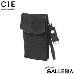 CIE ショルダーバッグ メンズ レディース ブランド 斜めがけ シー 本革 ショルダー ミニ 縦型 スマホポーチ 軽量 FOLK MOBILE SD - S 032257 BLACK