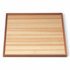 J-kitchens 小物収納 小物 置き 小物入れ 日本製 便利グッズ 盆 トレー 木尺 1組手白木角 クリヤー仕上