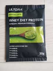 WHEY DIET PROTEIN 抹茶ラテ風味　30ｇ賞味期限2025・5　未開封新品　ULTORAホエイプロテイン