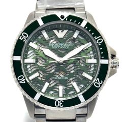 【未使用】エンポリオアルマーニ　EMPORIO ARMANI　AR-60061　メカニコ　自動巻　スケルトン　グリーン　デイト表示