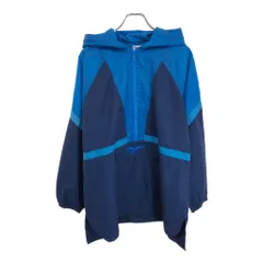 90年代 Reebok リーボック アノラックパーカージャケット スポーツ ネイビー(メンズ M)中古 古着 U6859